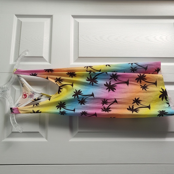 OP Palm Tree Racerback Workout Tank Top - XXL/ 19 Juniors - NWT - Picture 1 of 10